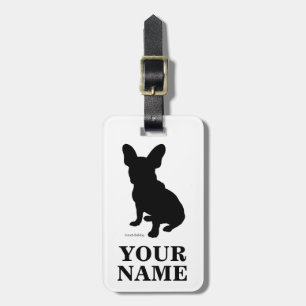 French bulldog luggage tag