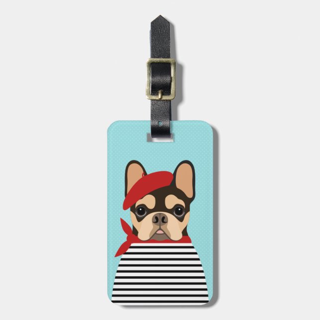 French Bulldog Luggage Tags (Front Vertical)