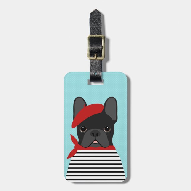 French Bulldog Luggage Tags (Front Vertical)