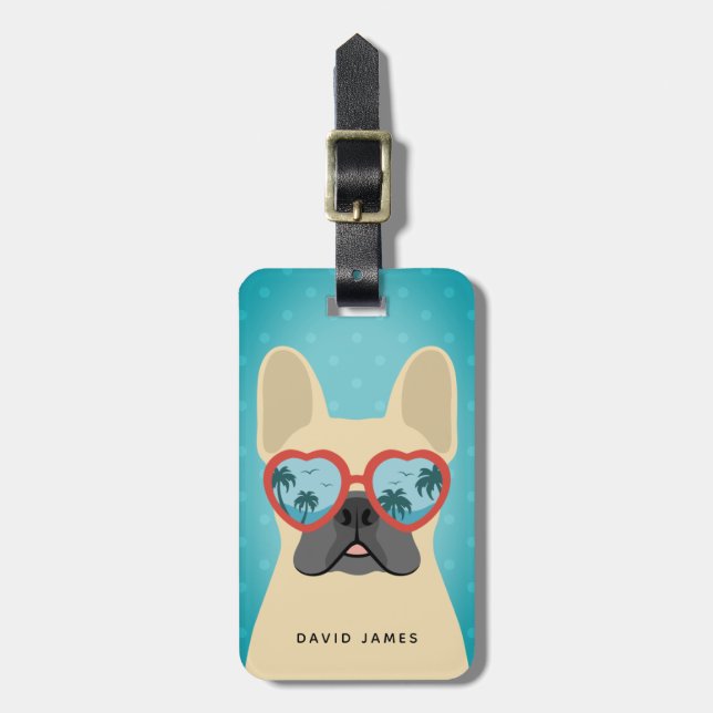 French Bulldog Luggage Tags (Front Vertical)