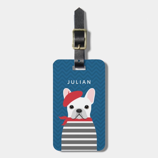 French Bulldog Luggage Tags (Front Vertical)