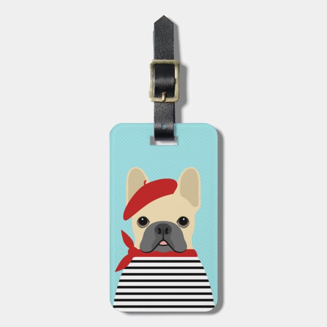 French Bulldog Luggage Tags (Front Vertical)