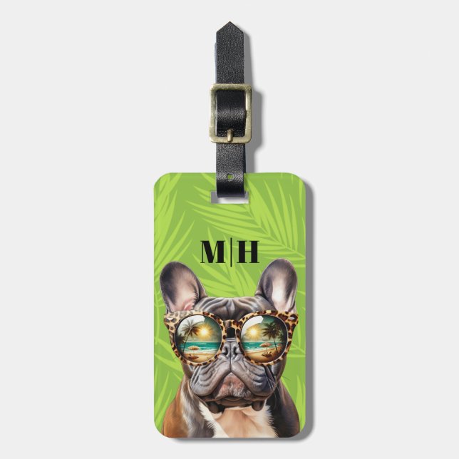 French Bulldog Luggage Tags (Front Vertical)