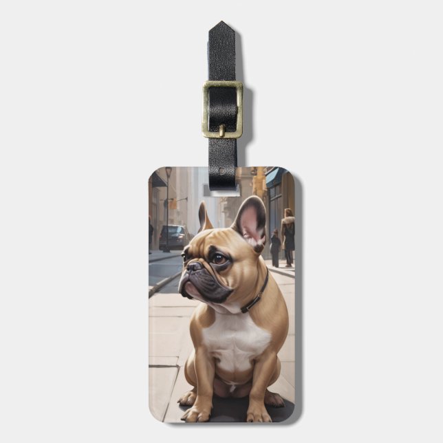French Bulldog Luggage Tags (Front Vertical)