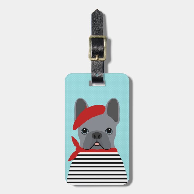 French Bulldog Luggage Tags (Front Vertical)