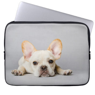 French Bulldog Lying Down Laptop Sleeve