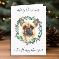 French Bulldog Merry Christmas Trendy Dog
