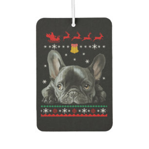 French Bulldog   Merry Christmas With Frenchie Car Air Freshener