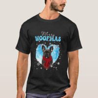 French Bulldog Merry Woofmas Christmas Heart Winte