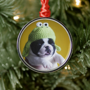 French Bulldog Metal Tree Decoration