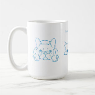 French Bulldog Minimalist Line Art Coffee Mug