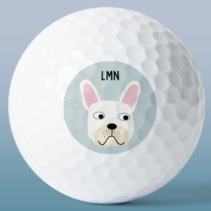French Bulldog Monogram Golf Balls