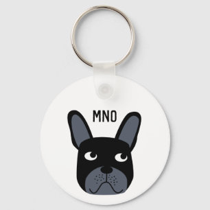 French Bulldog Monogram Key Ring