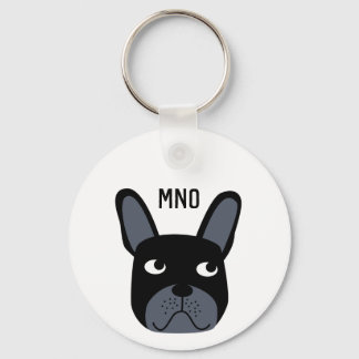 French Bulldog Monogram Key Ring