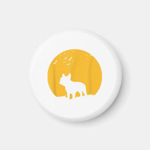 French Bulldog Moon Halloween Gift For Dog Lover Magnet