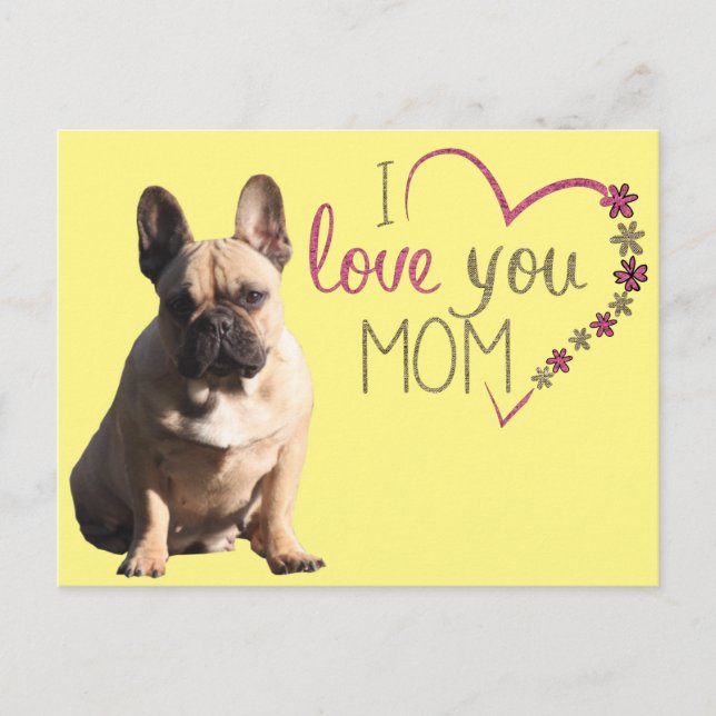 French Bulldog mother day French Bulldog Postcard (Front)
