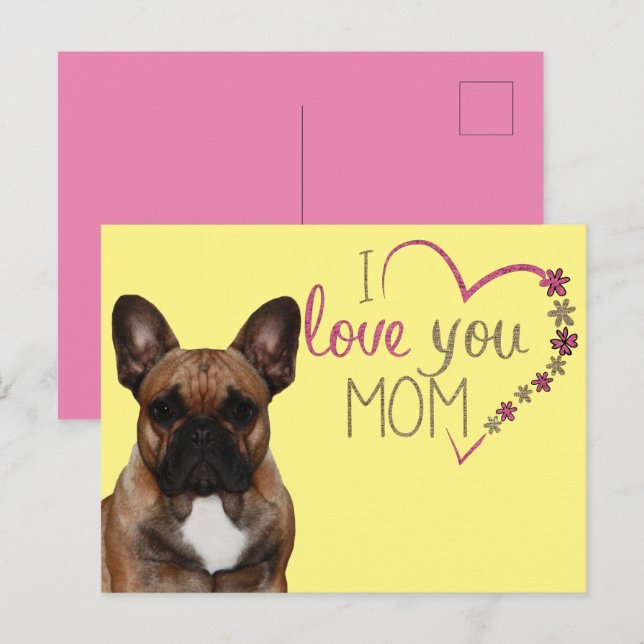 French Bulldog mother day French Bulldog Postcard (Front/Back)