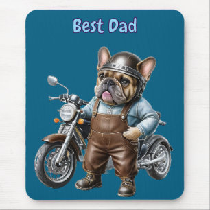 French Bulldog Motorcycle French Bulldog Mouse Mat