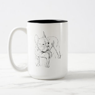 French Bulldog Mug – Hand Drawn Dog Illustration