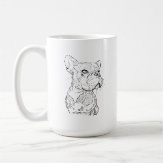 French Bulldog Mug – Hand Drawn Ink Dog Coffee Mug