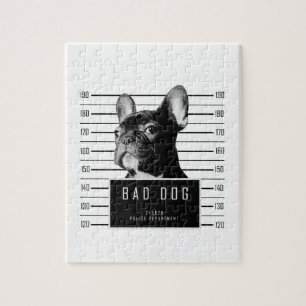 French Bulldog Mugshot Shirt Jigsaw Puzzle