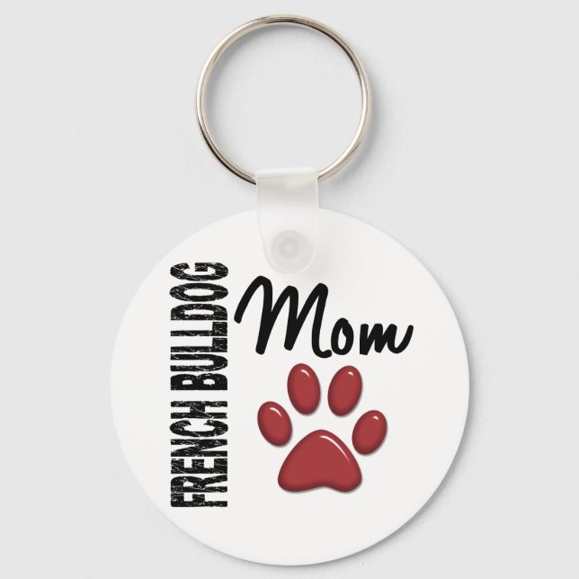 French Bulldog Mum 2 Key Ring (Front)