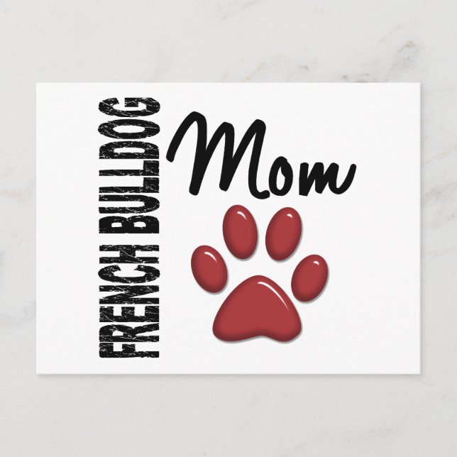 French Bulldog Mum 2 Postcard (Front)