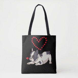 French Bulldog Mum Frenchie Love Dog Heart Tote Bag