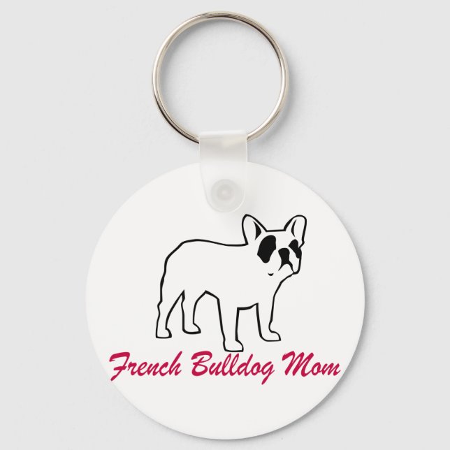 French Bulldog Mum Key Ring (Front)