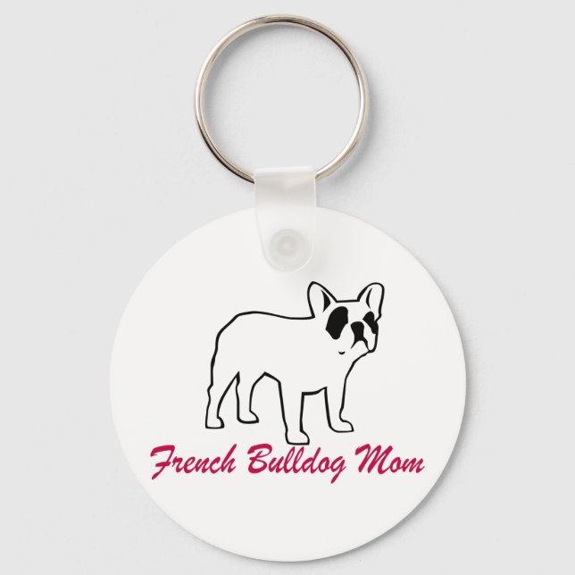 French Bulldog Mum Key Ring (Front)