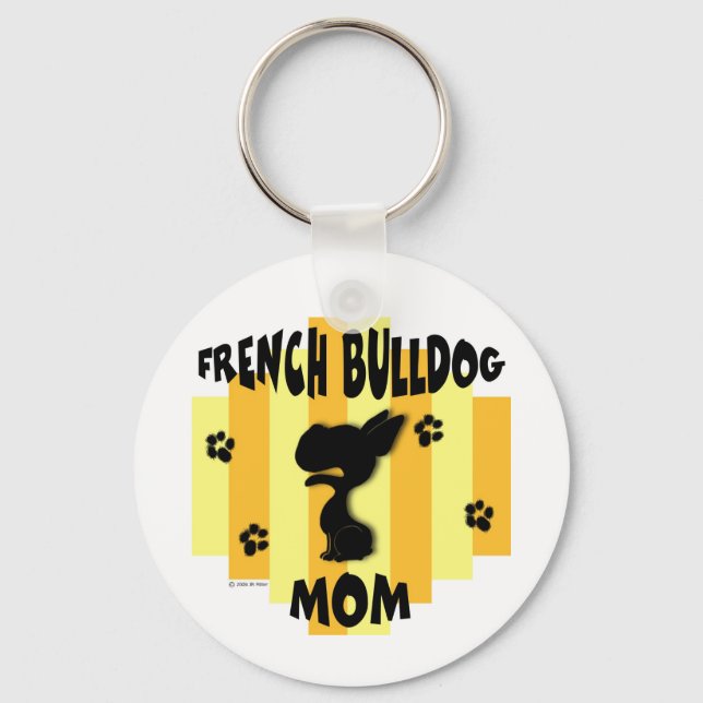 French Bulldog Mum Keychain (Front)