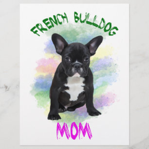 French Bulldog Mum Water Colour Oil Painting Art