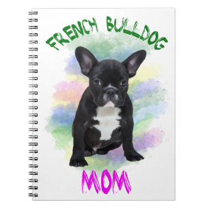 French Bulldog Mum Water Colour Oil Painting Art Notebook