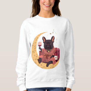 French Bulldog Mum Wine Night Sweatshirt