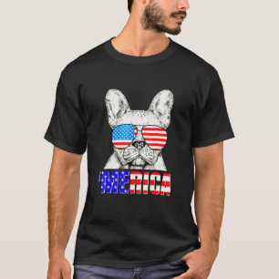 French Bulldog Murica 4th Of July T-Shirt