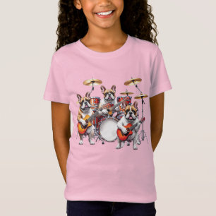 French Bulldog Musikband Französische Bulldoggen T-Shirt