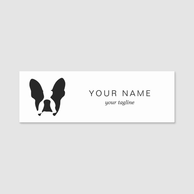 French bulldog  name tag (Front)