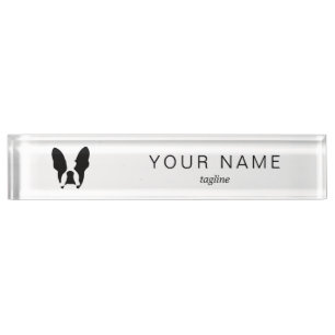 French bulldog nameplate