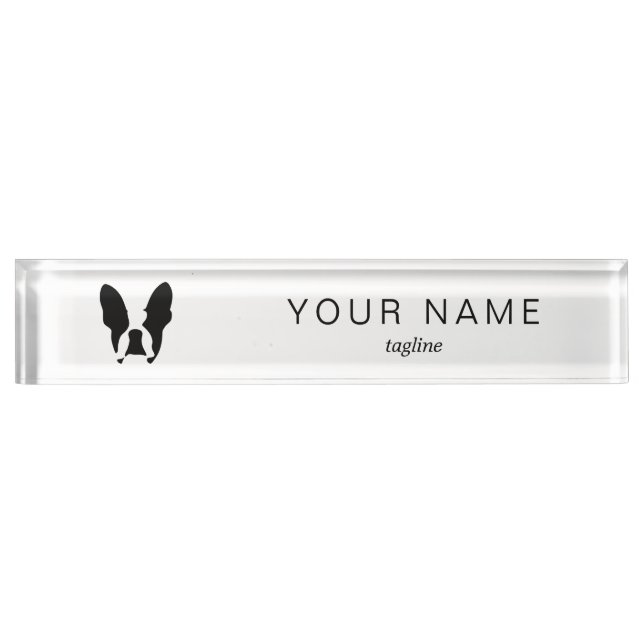 French bulldog nameplate (Front)