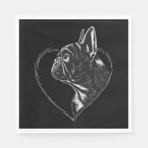 French Bulldog Napkin