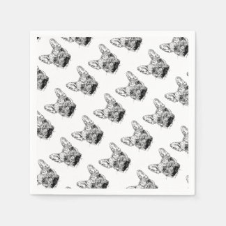 French bulldog napkin