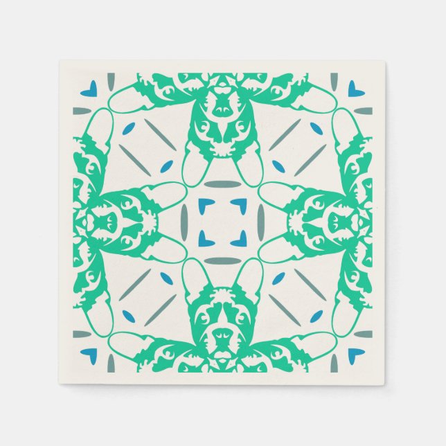 French Bulldog Napkins (Front)