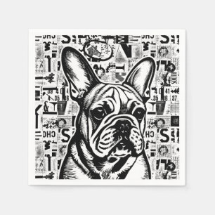 French Bulldog Napkins