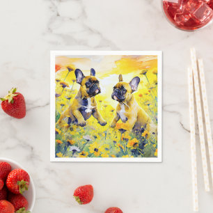 French Bulldog Napkins