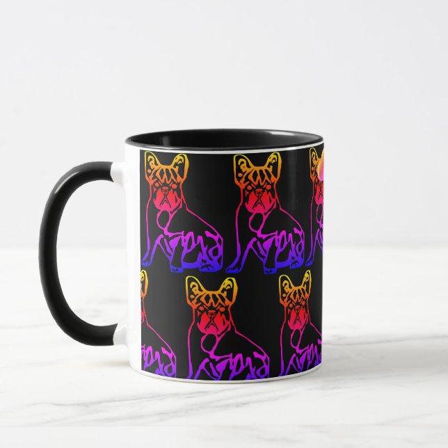 French Bulldog Neon French Bulldog Mug (Left)
