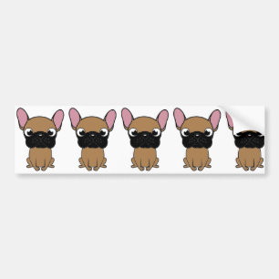 french bulldog new cartoon kawaii fawn bumper sticker