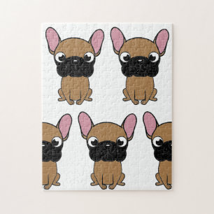 french bulldog new cartoon kawaii fawn jigsaw puzzle