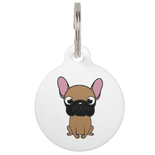 french bulldog new cartoon kawaii fawn pet tag