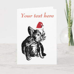 French Bulldog New Year  Greeting Card