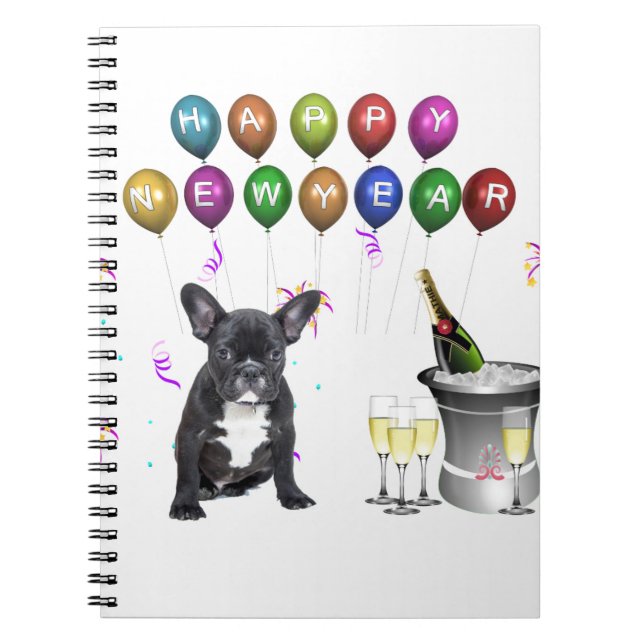 French Bulldog New Year Notebook (Front)